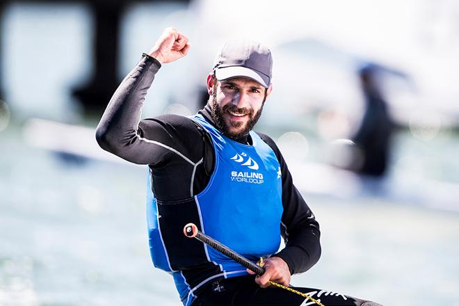 Pavlos Kontides wins Laser Gold - 2016 ISAF Sailing World Cup - Melbourne © Pedro Martinez / Sailing Energy / World Sailing